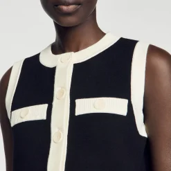 Gilet En Maille Sans Manches