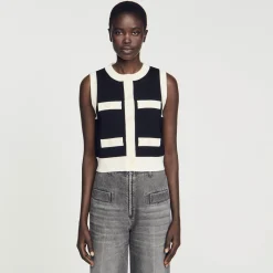 Gilet En Maille Sans Manches