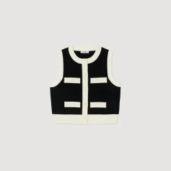 Gilet En Maille Sans Manches