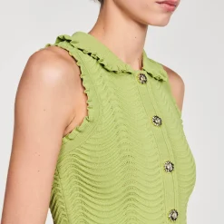 Gilet En Maille Sans Manches