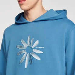 Hoodie Fleur En Coton