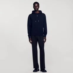 Hoodie Homme Brodé En Coton Biologique