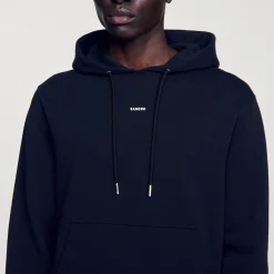 Hoodie Homme Brodé En Coton Biologique