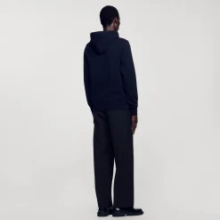 Hoodie Homme Brodé En Coton Biologique