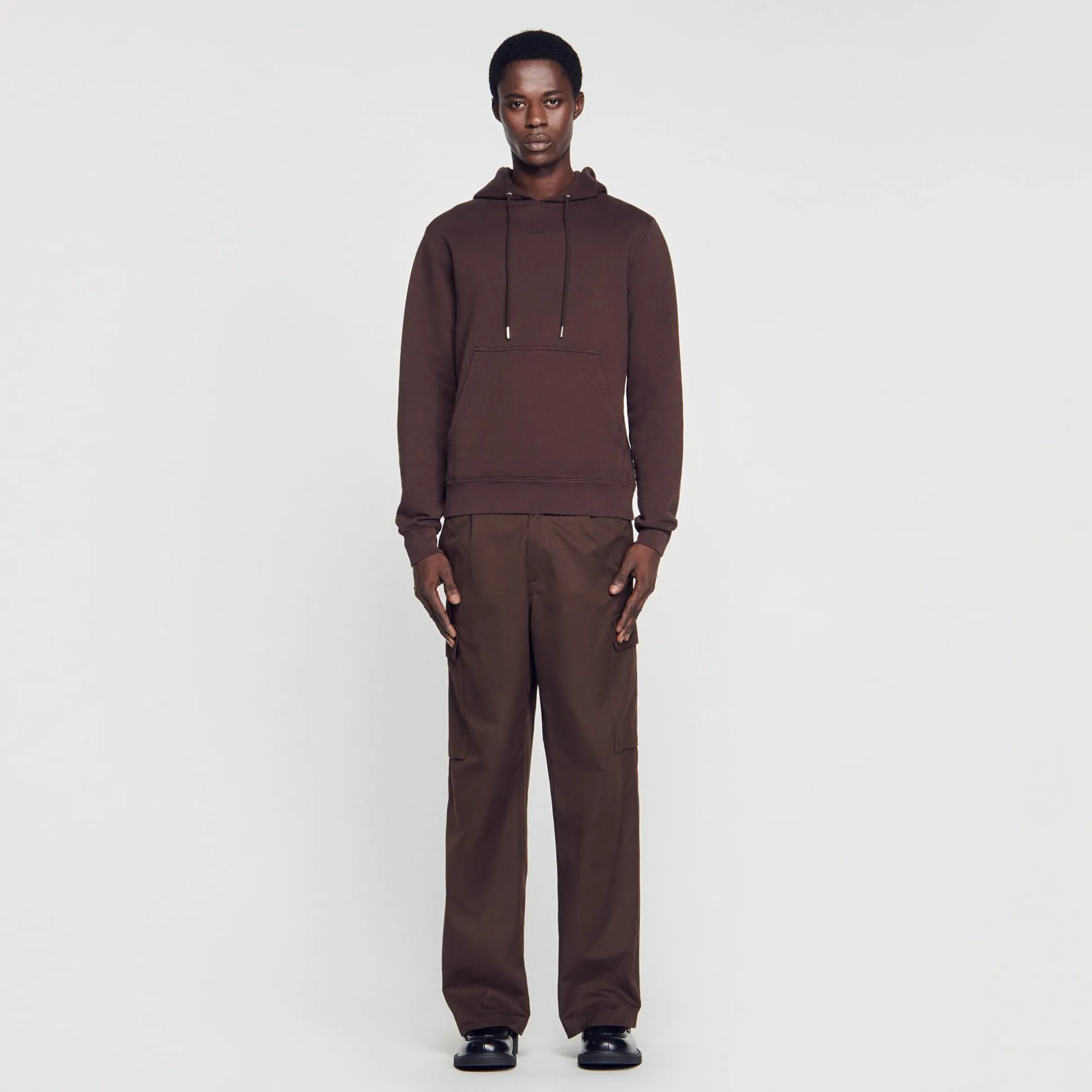 Hoodie Homme Brodé En Coton Biologique