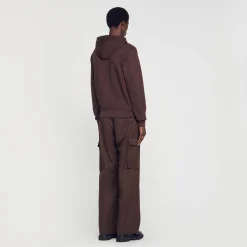 Hoodie Homme Brodé En Coton Biologique