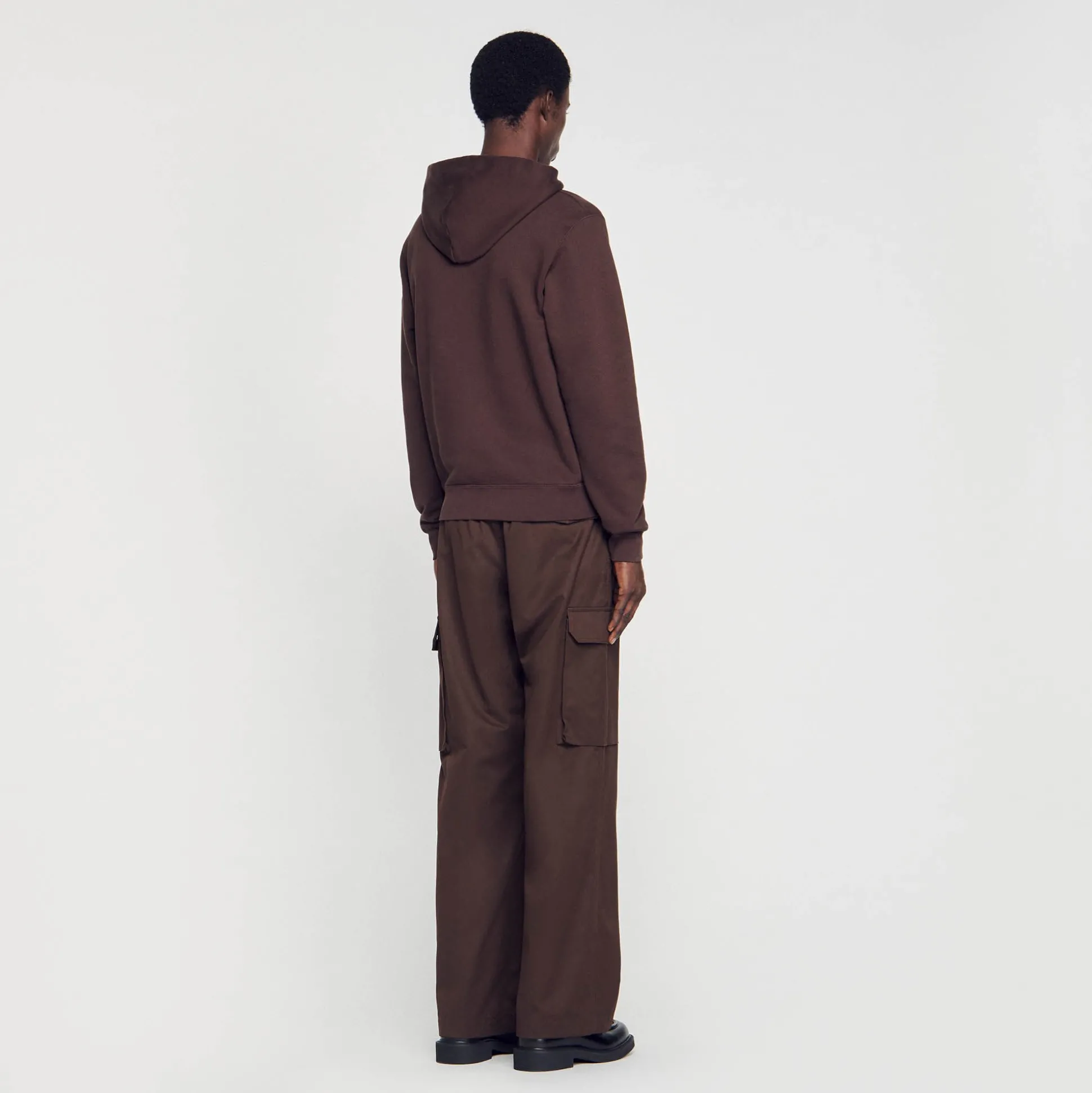 Hoodie Homme Brodé En Coton Biologique