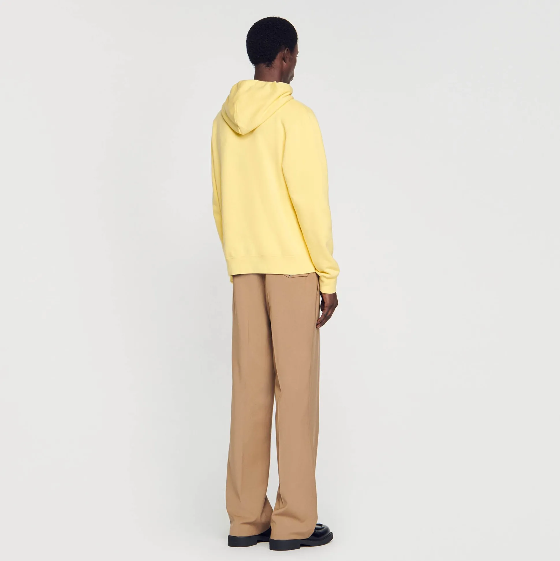 Hoodie Homme Brodé En Coton Biologique