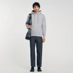 Hoodie Homme Brodé En Coton Biologique