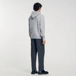 Hoodie Homme Brodé En Coton Biologique