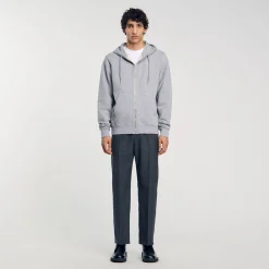 Hoodie Homme Brodé En Coton Biologique