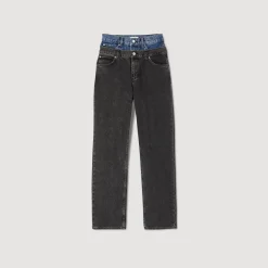Jean Double Ceinture Bicolore
