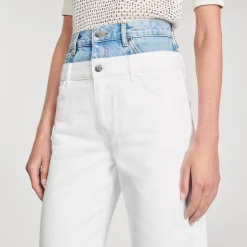 Jean Double Ceinture Bicolore