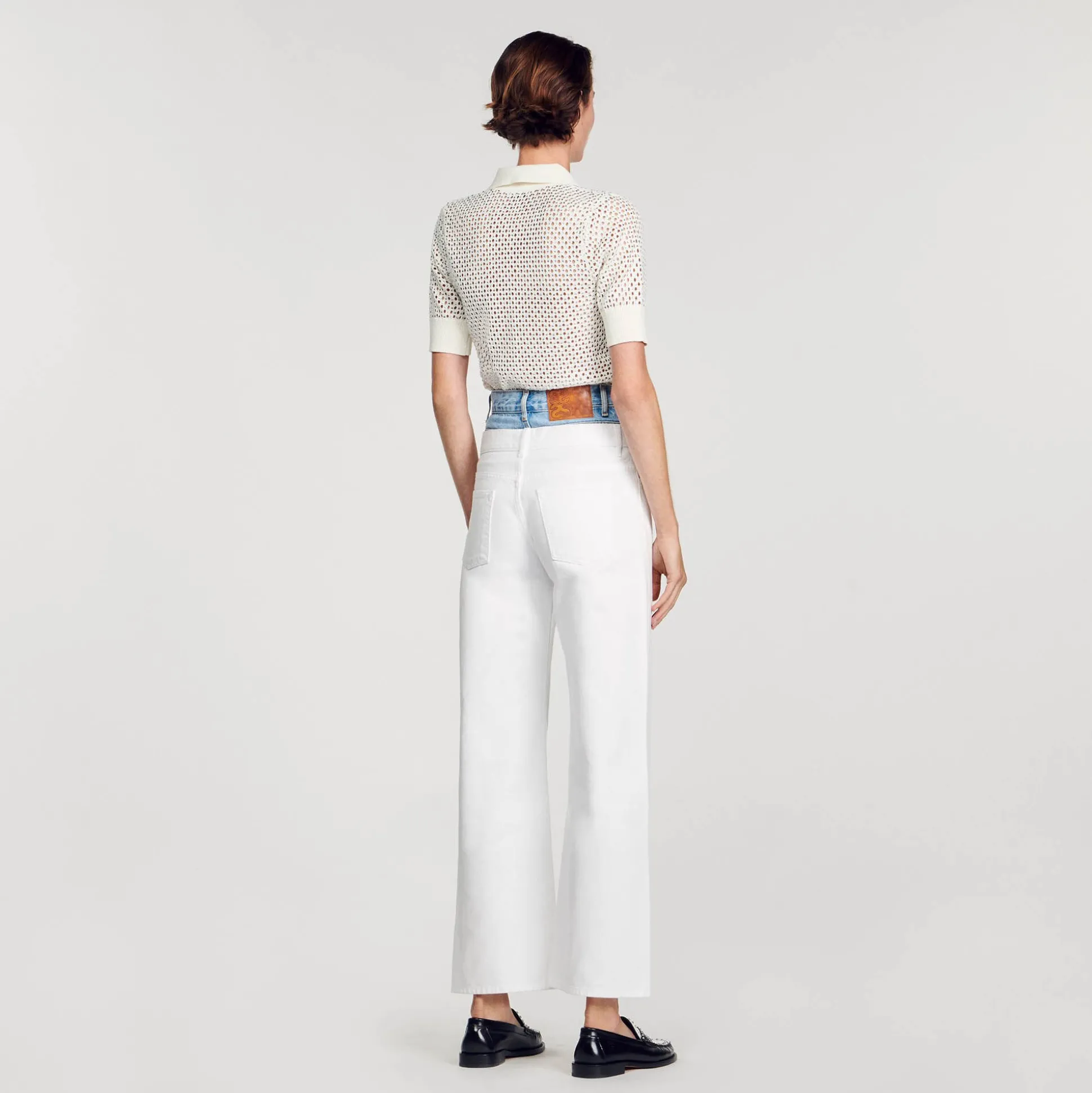 Jean Double Ceinture Bicolore