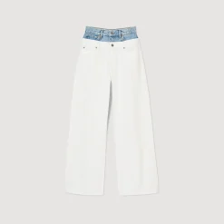 Jean Double Ceinture Bicolore