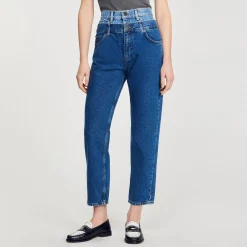 Jean Mom Double Ceinture