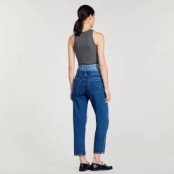 Jean Mom Double Ceinture