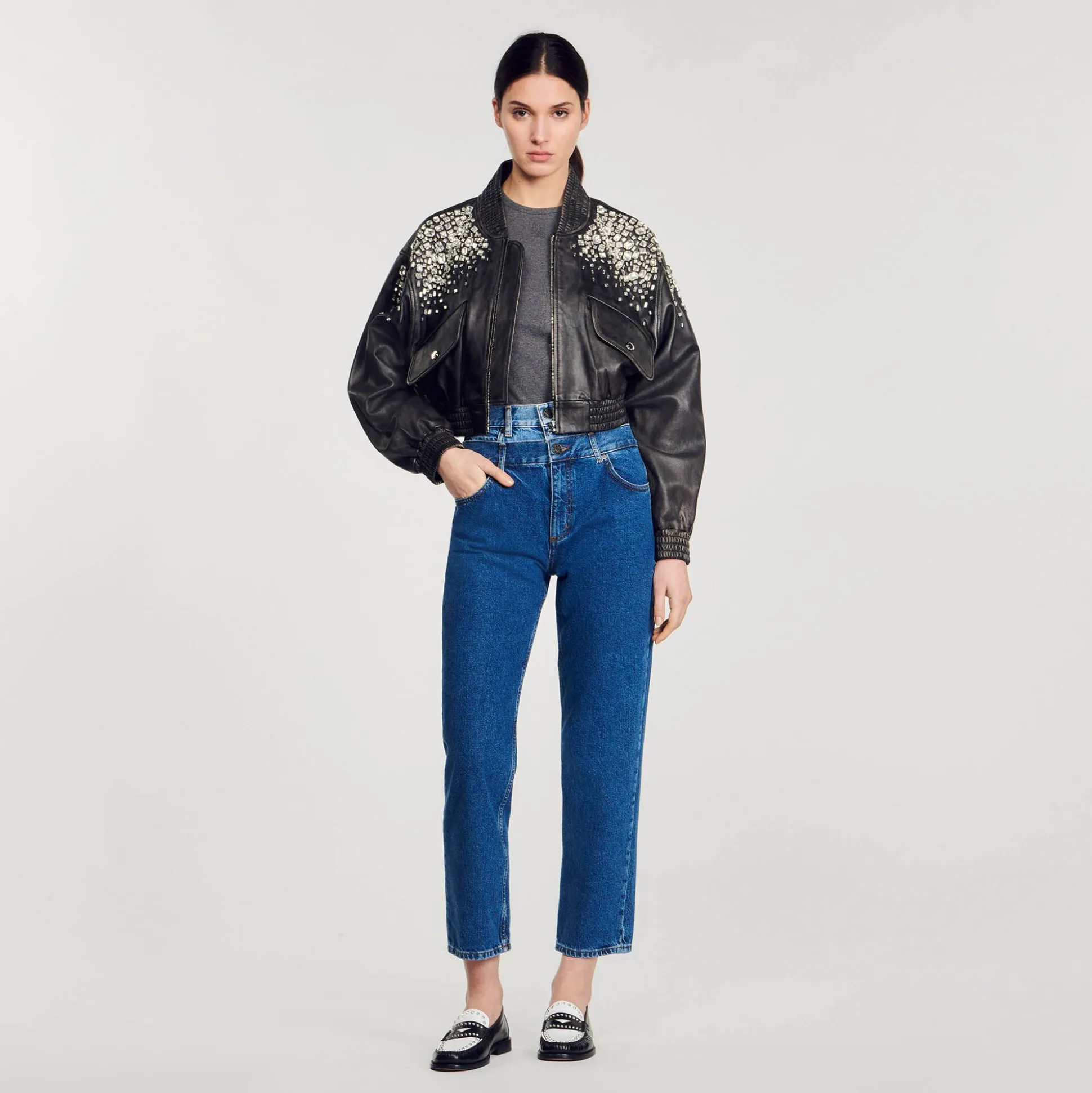 Jean Mom Double Ceinture