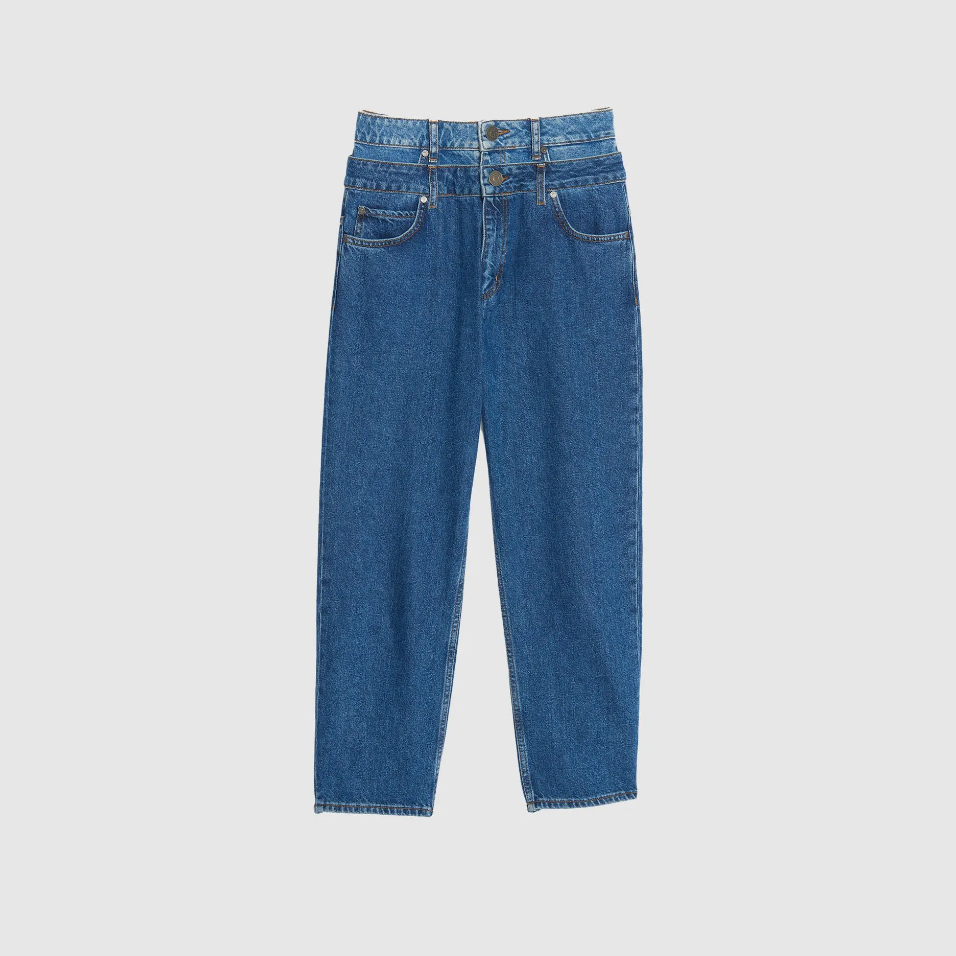 Jean Mom Double Ceinture
