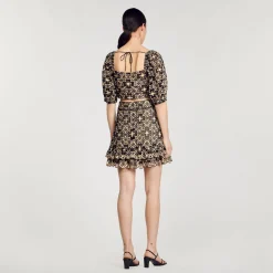 Jupe Courte En Broderie Anglaise
