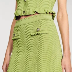Jupe Courte En Maille