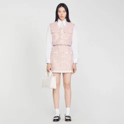 Jupe Courte En Tweed