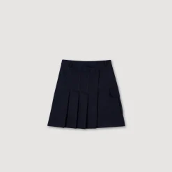 Jupe Courte Plissée Asymétrique