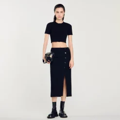 Jupe Midi En Tweed
