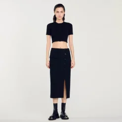 Jupe Midi En Tweed