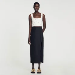 Jupe Midi Fendue