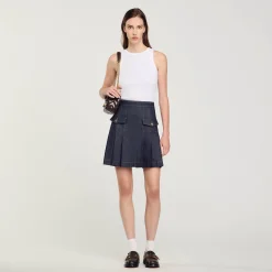 Jupe Plissée En Jean