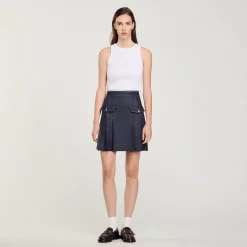 Jupe Plissée En Jean