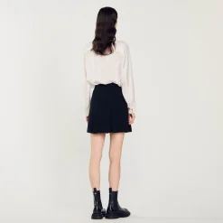 Jupe Plissée En Tweed