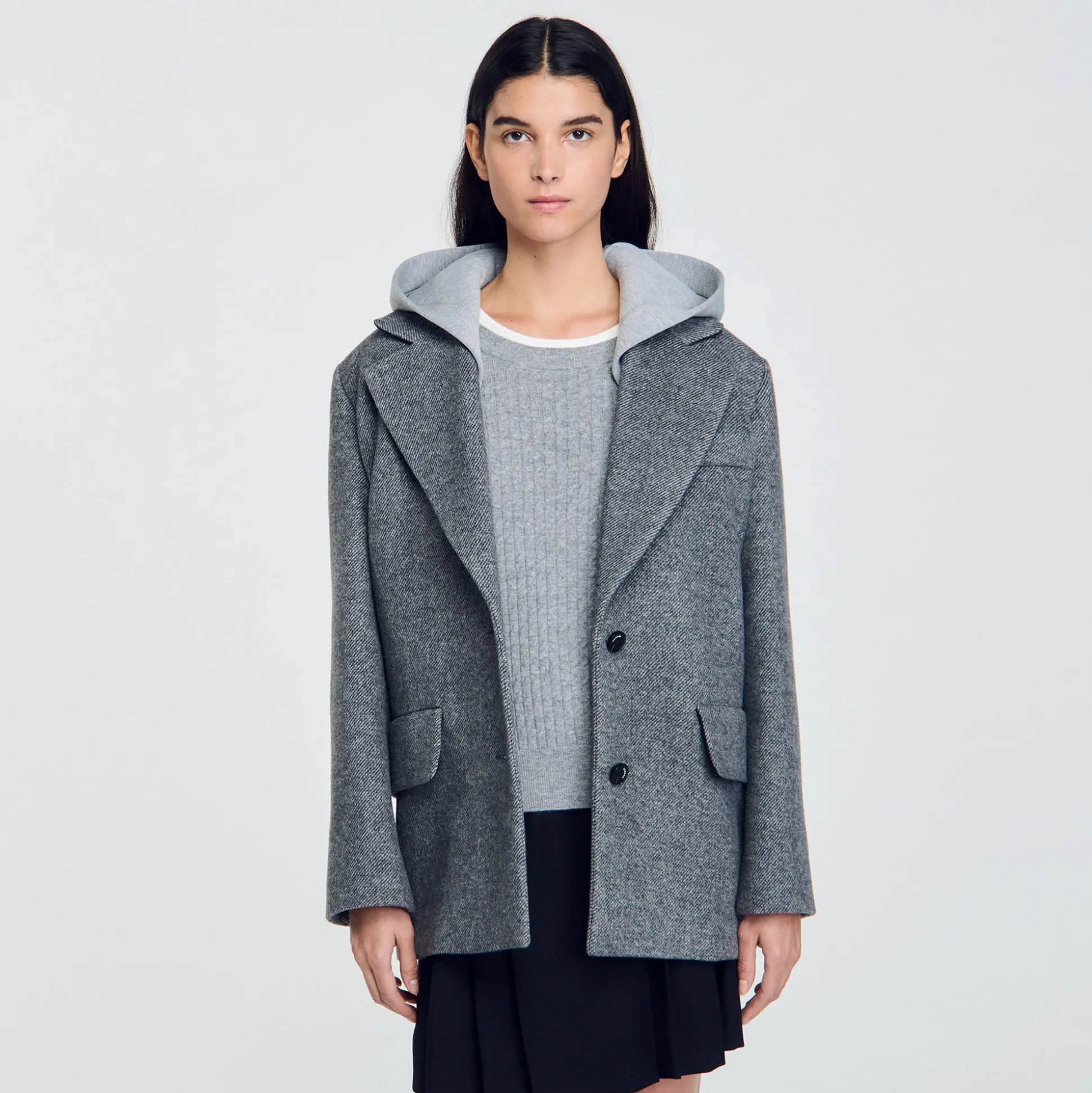 Manteau à Capuche Amovible