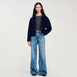 Manteau En Laine Double Face