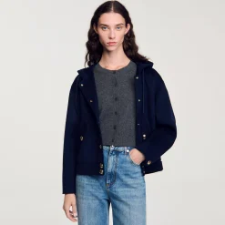 Manteau En Laine Double Face