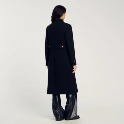 Manteau Long à Boutonnage Croisé