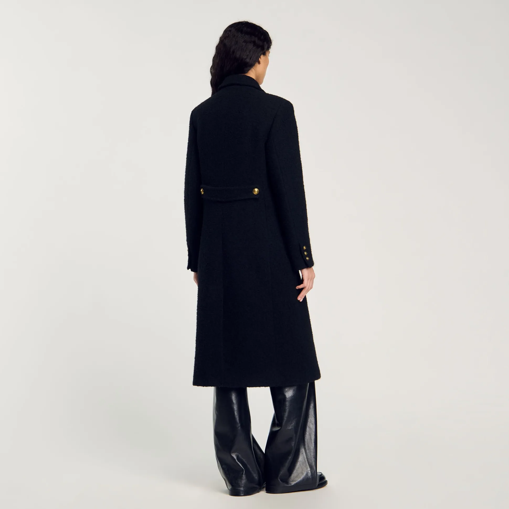 Manteau Long à Boutonnage Croisé
