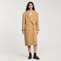 Manteau Long En Laine Mélangée