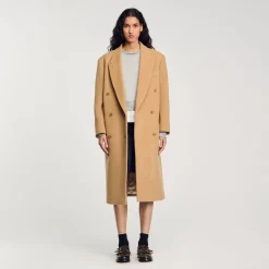 Manteau Long En Laine Mélangée