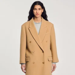 Manteau Long En Laine Mélangée