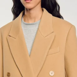 Manteau Long En Laine Mélangée