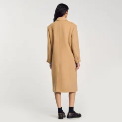 Manteau Long En Laine Mélangée