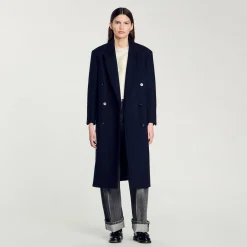 Manteau Long En Laine Mélangée