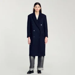 Manteau Long En Laine Mélangée