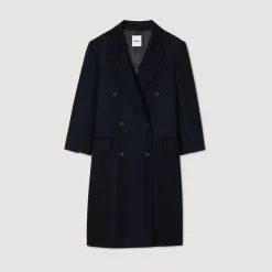 Manteau Long En Laine Mélangée
