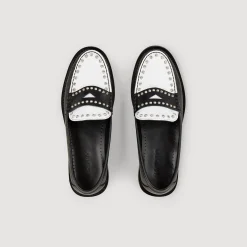 Mocassins Bicolores à Clous