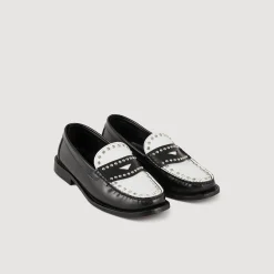 Mocassins Bicolores à Clous