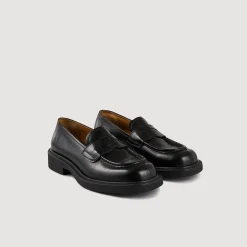 Mocassins En Cuir Glacé