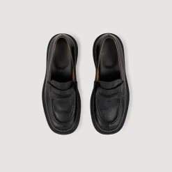 Mocassins En Cuir Glacé